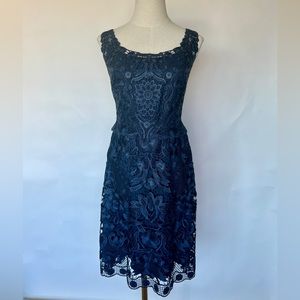 Kobi Halperin Lace Floral Dress Designer Size 6 Wedding / Cocktail Dress